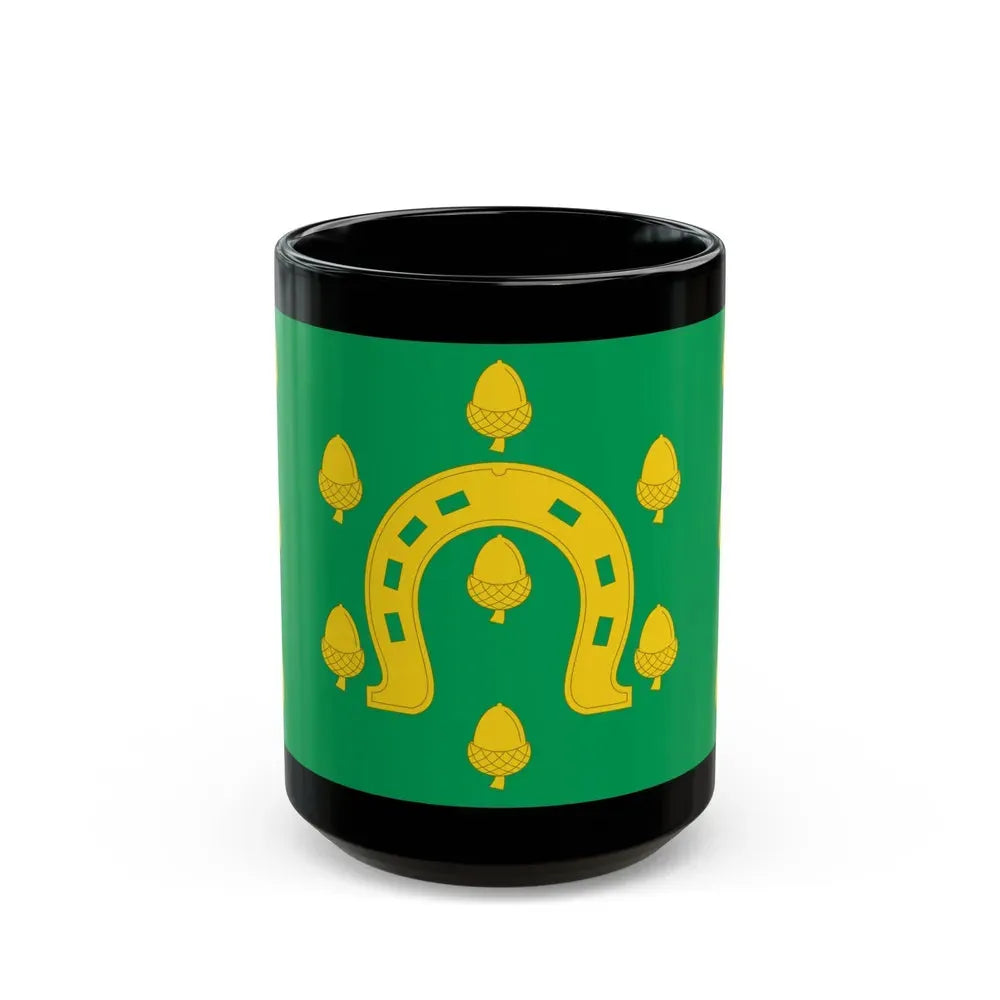 Flag of Rutland County UK - Black Coffee Mug 15oz - Go Mug Yourself