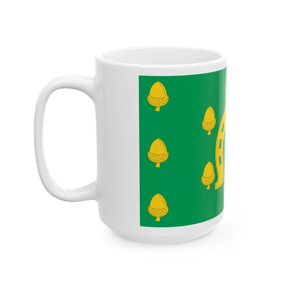 Flag of Rutland County UK - White Coffee Mug - Go Mug Yourself