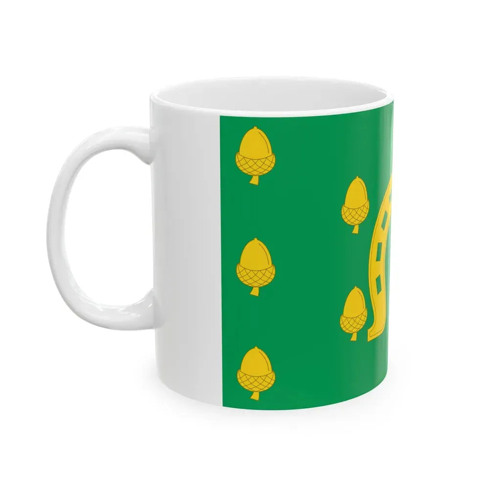 Flag of Rutland County UK - White Coffee Mug - Go Mug Yourself