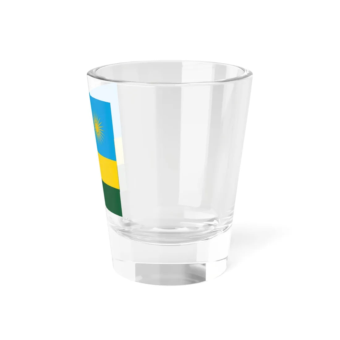 Flag of Rwanda 1-1 (Rwanda) Shot Glass 1.5oz - Go Mug Yourself
