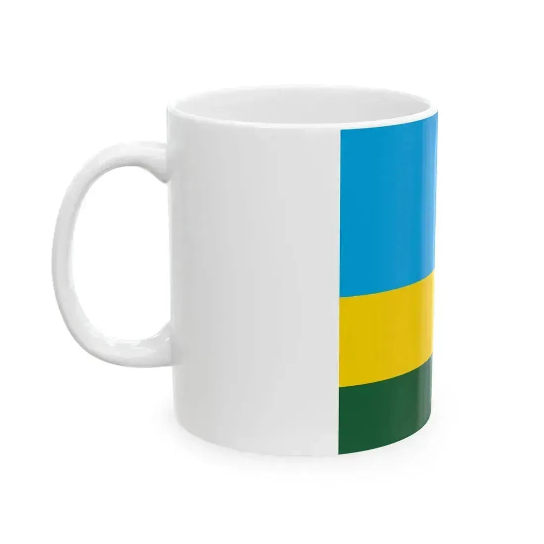 Flag of Rwanda 1-1 (Rwanda) White Coffee Mug - Go Mug Yourself