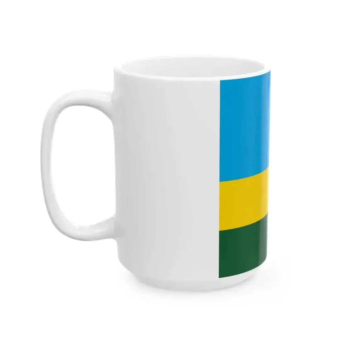 Flag of Rwanda 1-1 (Rwanda) White Coffee Mug - Go Mug Yourself