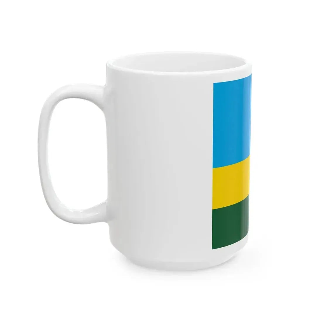 Flag of Rwanda 1-1 (Rwanda) White Coffee Mug - Go Mug Yourself