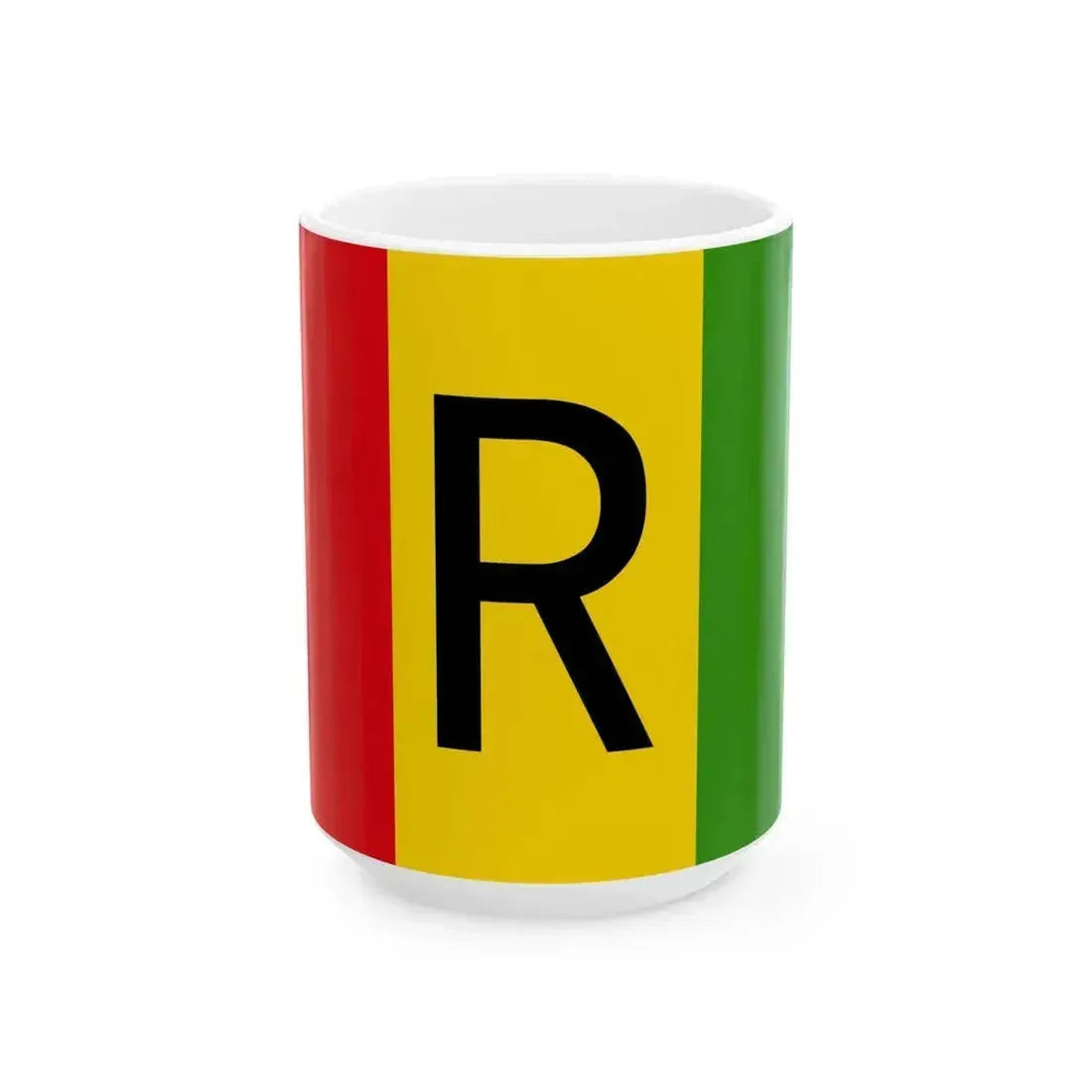 Flag of Rwanda 1961-2001 (Rwanda) White Coffee Mug 15oz - Go Mug Yourself