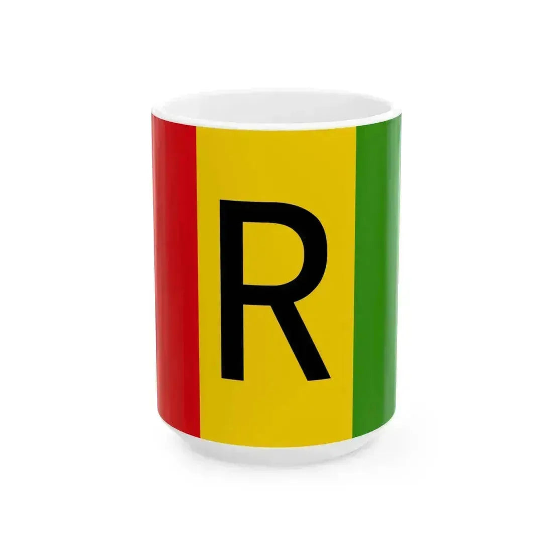 Flag of Rwanda 1961-2001 (Rwanda) White Coffee Mug 15oz - Go Mug Yourself