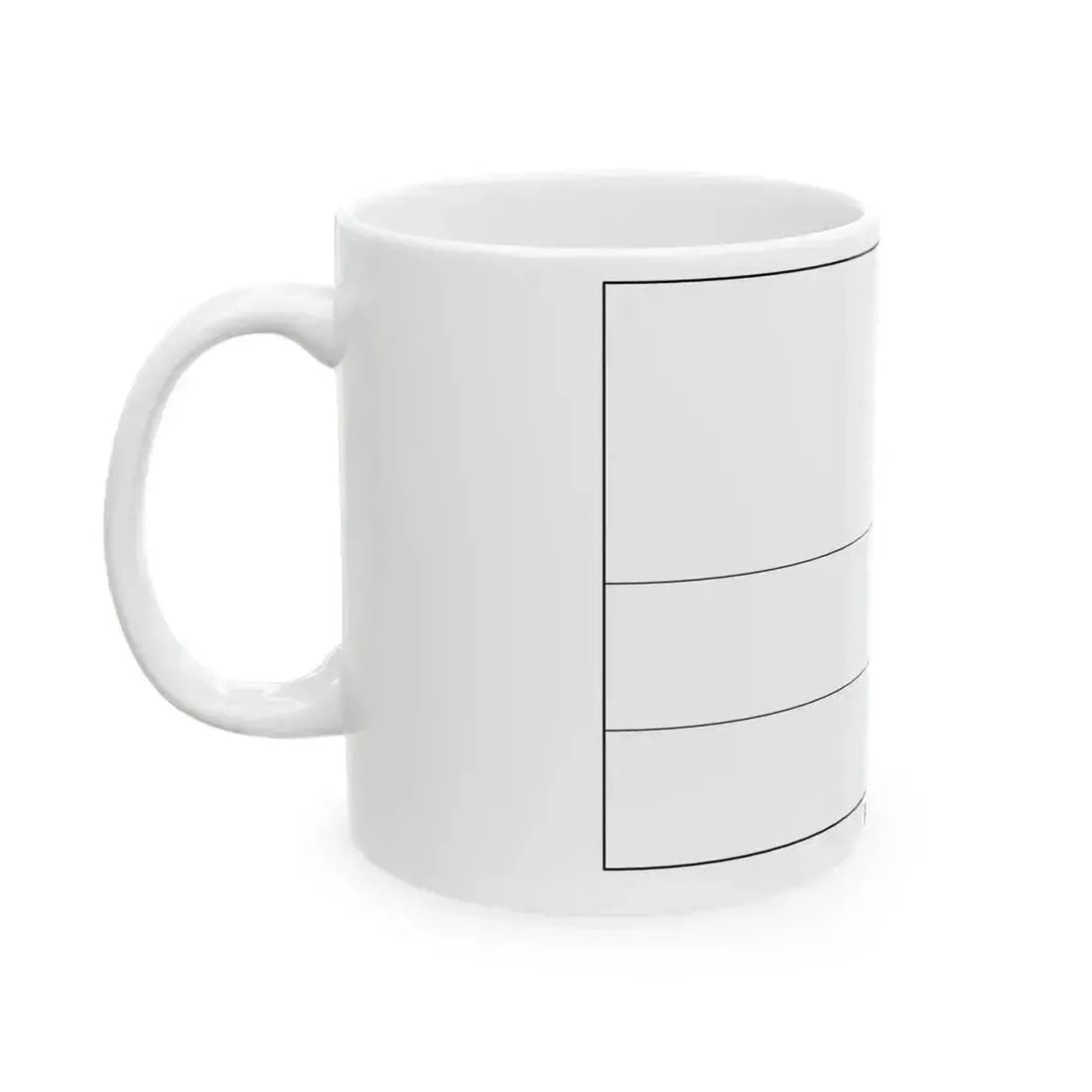 Flag of Rwanda colouring page (Rwanda) White Coffee Mug - Go Mug Yourself