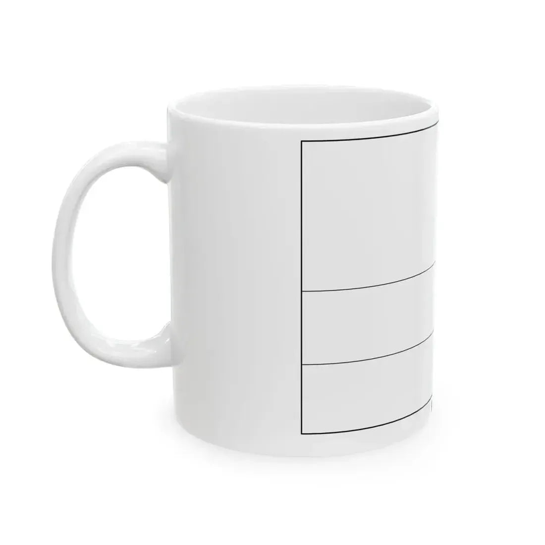 Flag of Rwanda colouring page (Rwanda) White Coffee Mug - Go Mug Yourself