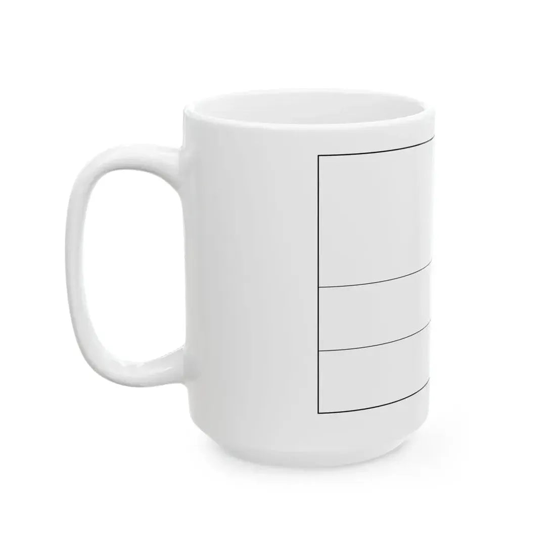 Flag of Rwanda colouring page (Rwanda) White Coffee Mug - Go Mug Yourself
