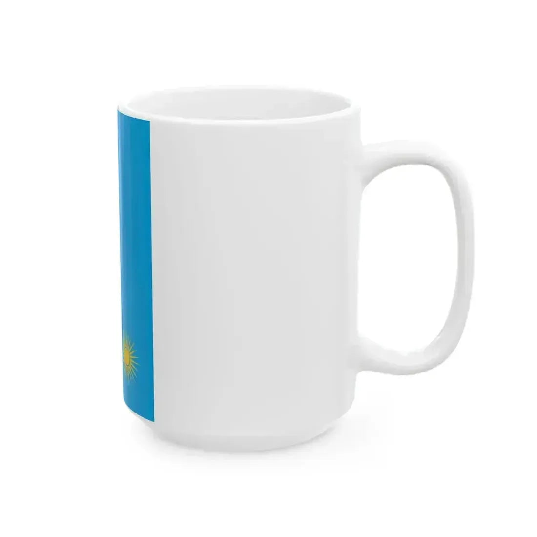 Flag of Rwanda rotated (Rwanda) White Coffee Mug - Go Mug Yourself