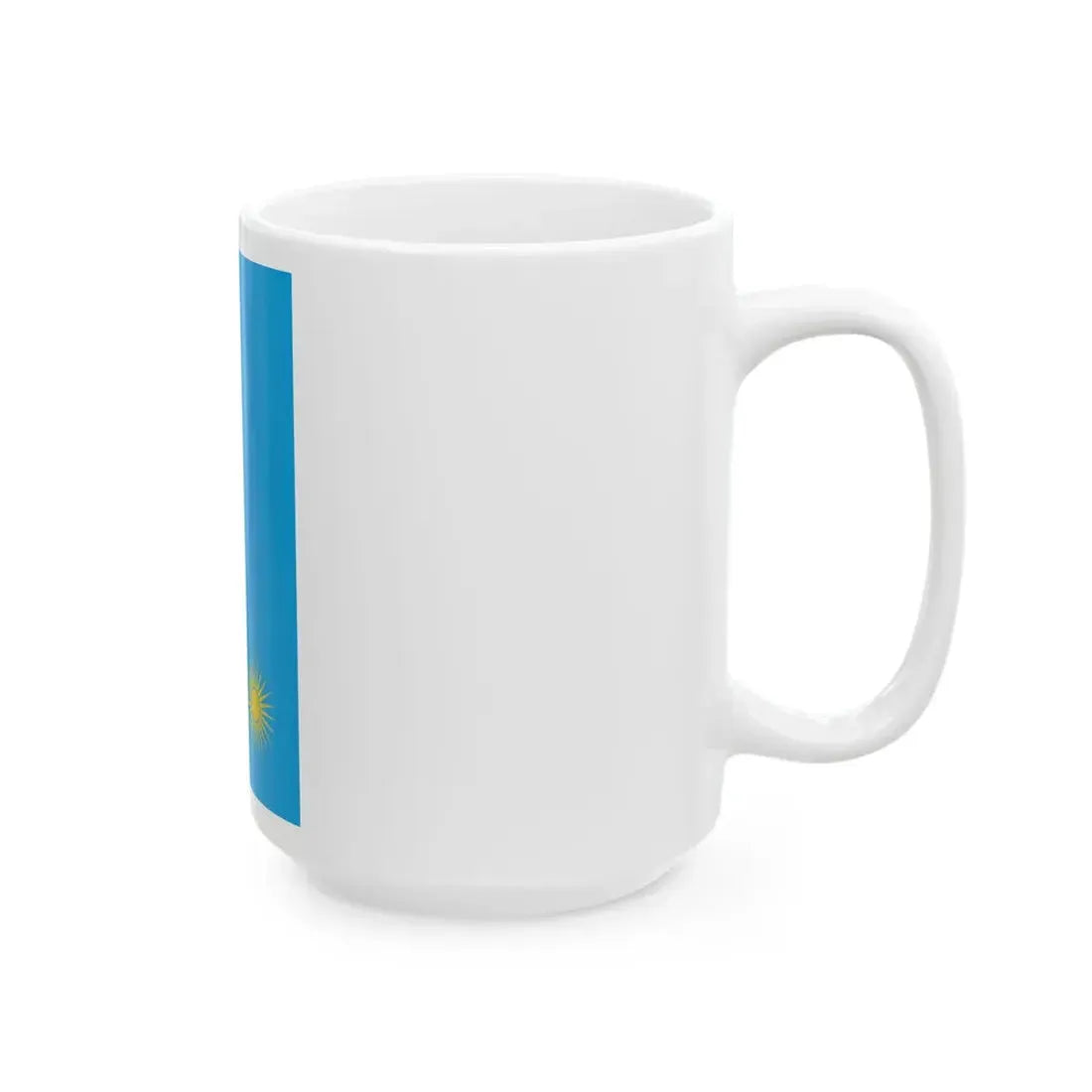 Flag of Rwanda rotated (Rwanda) White Coffee Mug - Go Mug Yourself