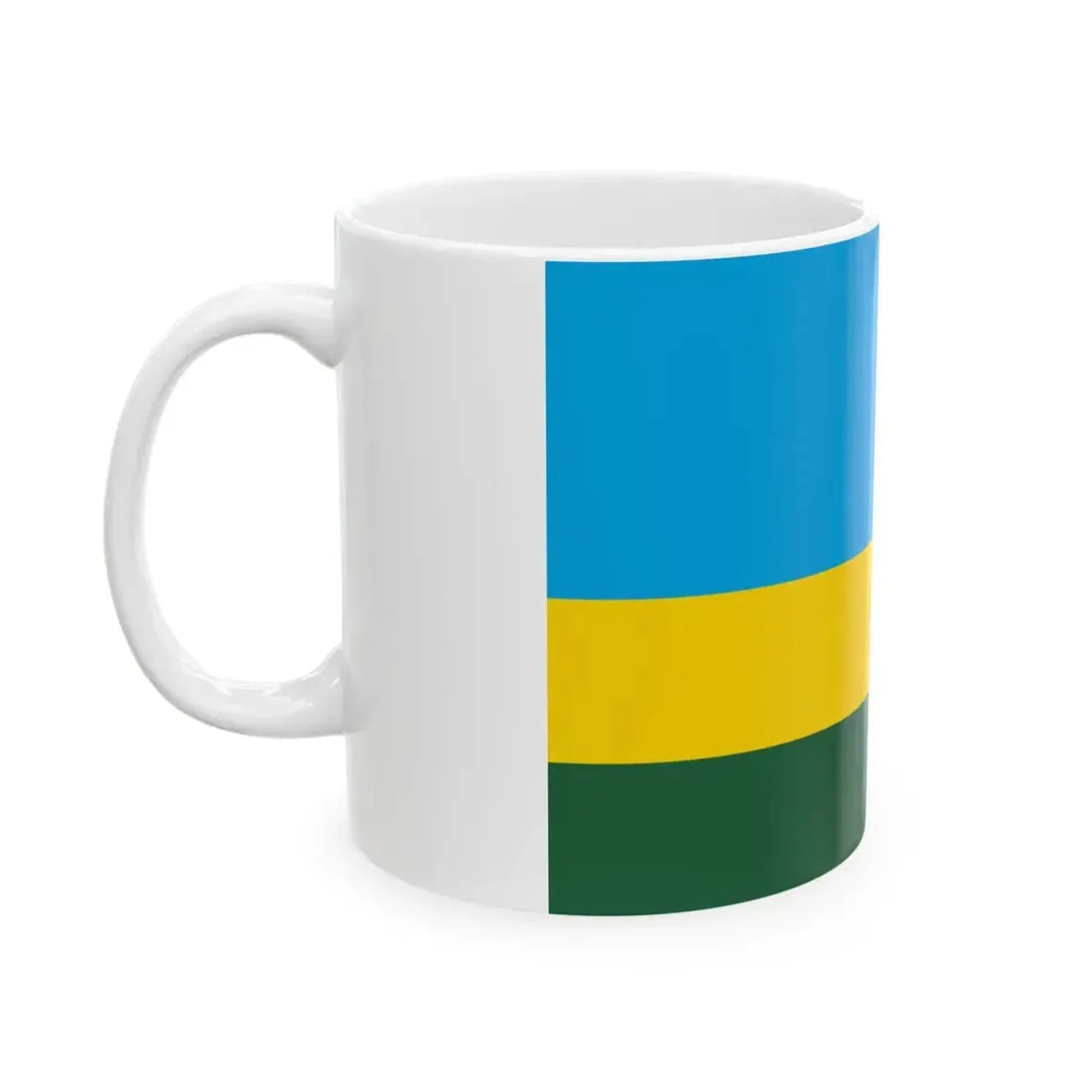 Flag of Rwanda (Rwanda) White Coffee Mug - Go Mug Yourself