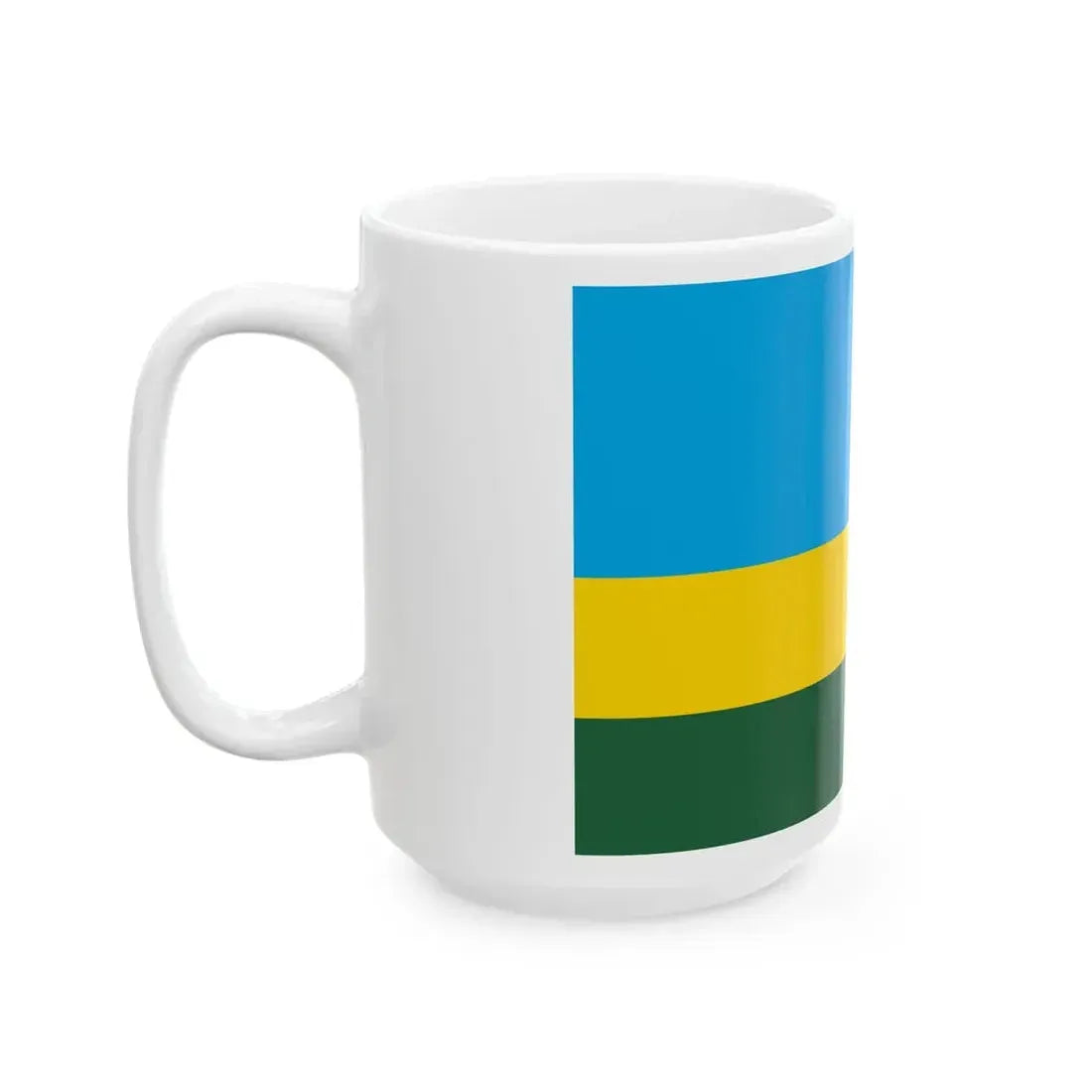 Flag of Rwanda (Rwanda) White Coffee Mug - Go Mug Yourself