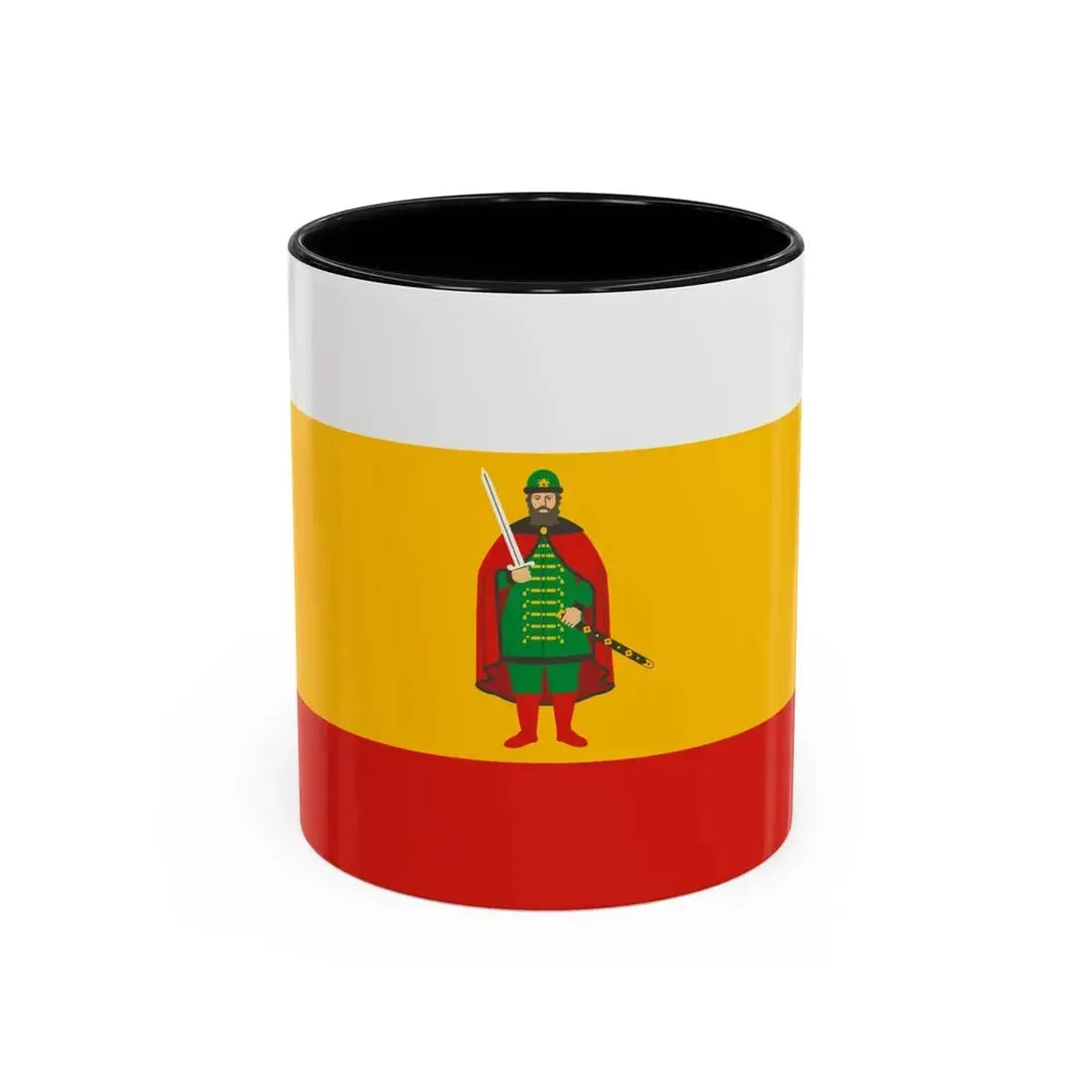 Flag of Ryazan Oblast Russia - Accent Coffee Mug 11oz Black - Go Mug Yourself