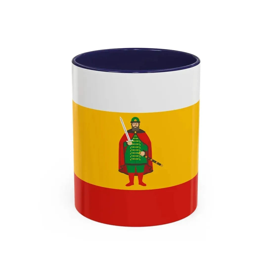 Flag of Ryazan Oblast Russia - Accent Coffee Mug 11oz Navy - Go Mug Yourself