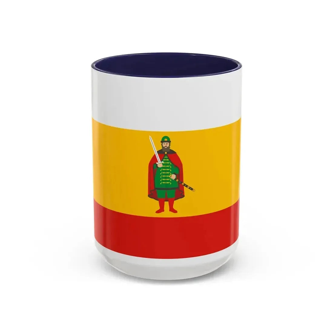 Flag of Ryazan Oblast Russia - Accent Coffee Mug 15oz Navy - Go Mug Yourself