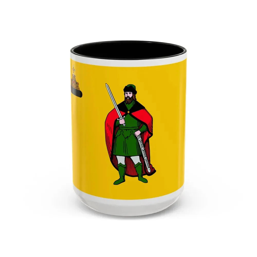 Flag of Ryazan Russia - Accent Coffee Mug 15oz Black - Go Mug Yourself