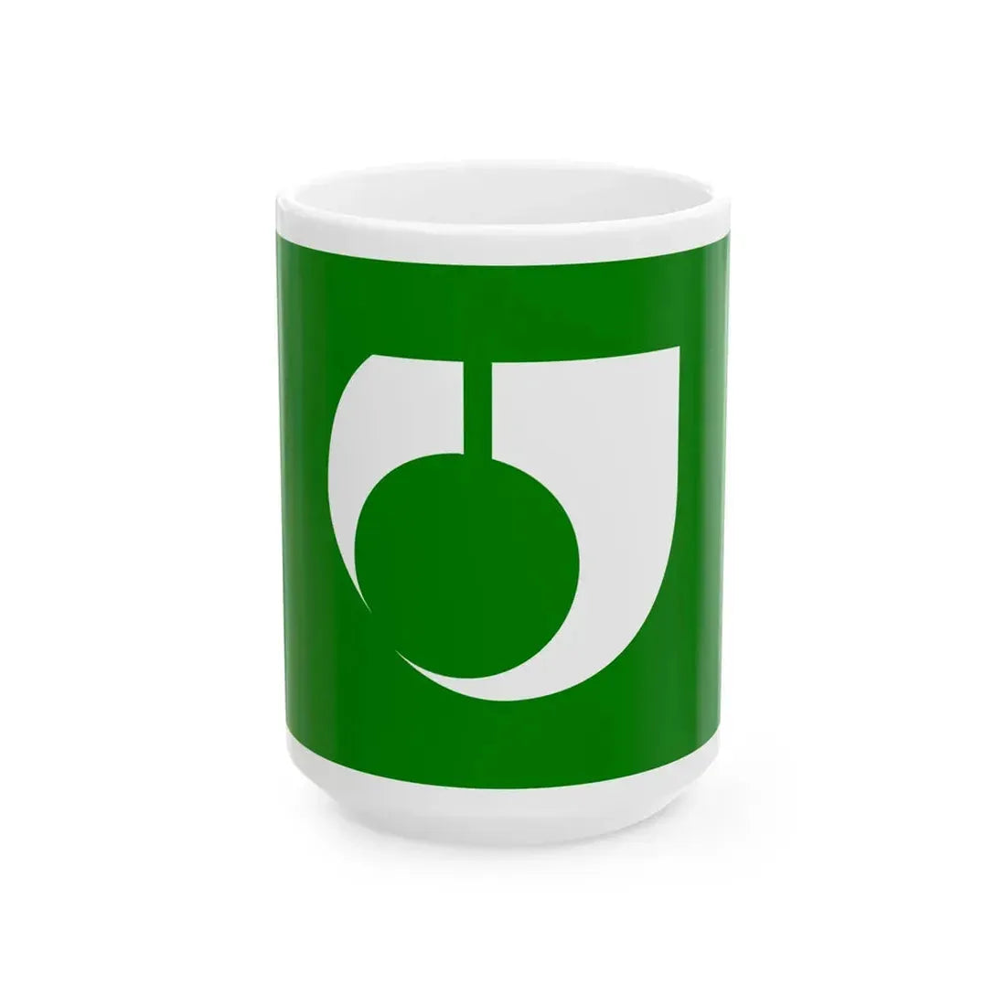 Flag of Ryuhoku Kumamoto 1974-2005 (Japan) White Coffee Mug 15oz - Go Mug Yourself