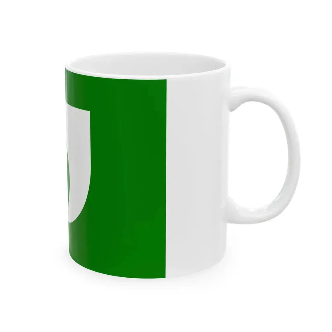 Flag of Ryuhoku Kumamoto 1974-2005 (Japan) White Coffee Mug - Go Mug Yourself