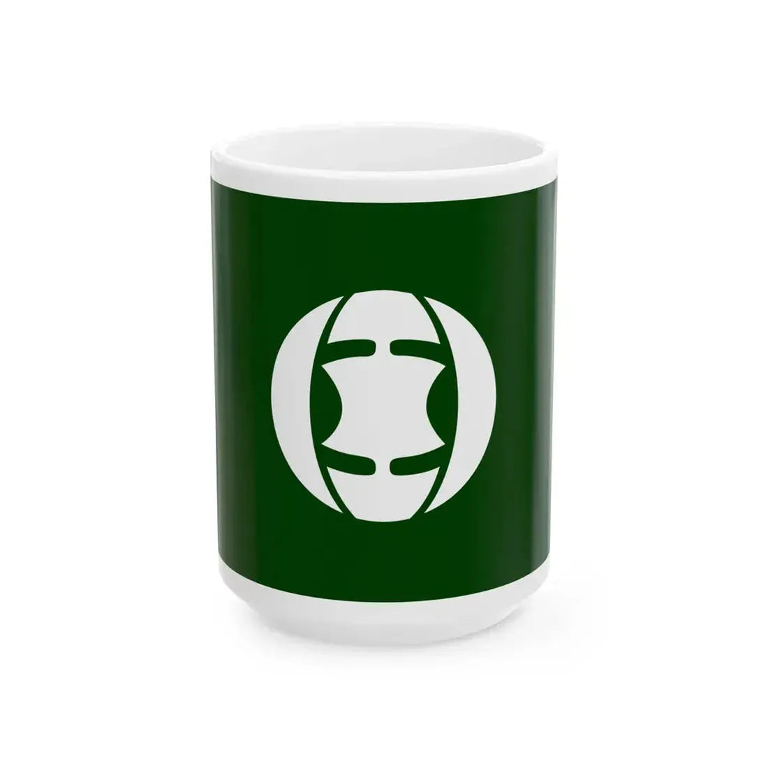 Flag of Ryuo Shiga (Japan) White Coffee Mug 15oz - Go Mug Yourself
