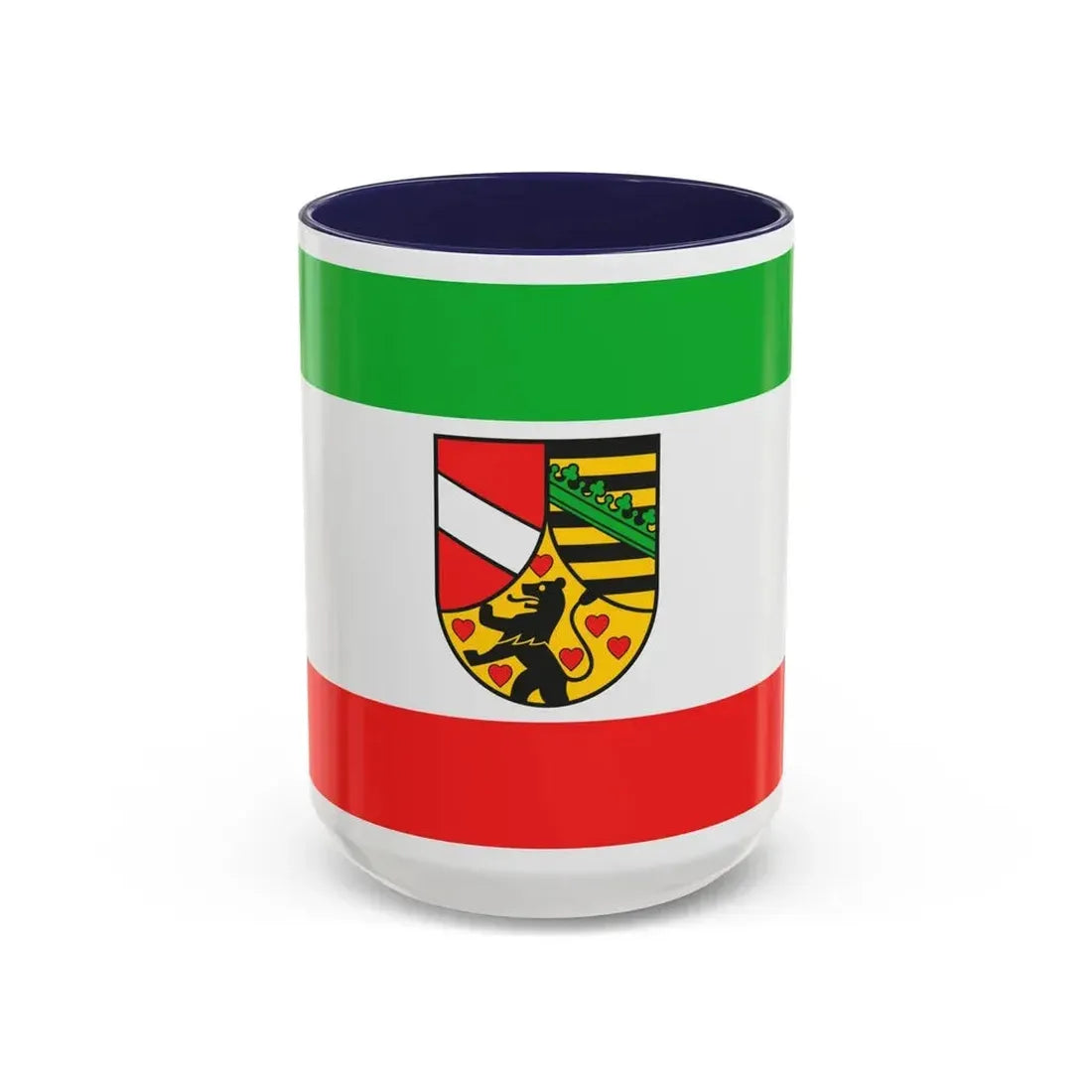 Flag of Saale Holzland Kreis Germany - Accent Coffee Mug 15oz Navy - Go Mug Yourself