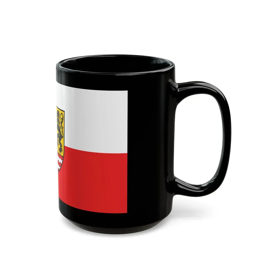 Flag of Saale Orla Kreis Germany - Black Coffee Mug - Go Mug Yourself