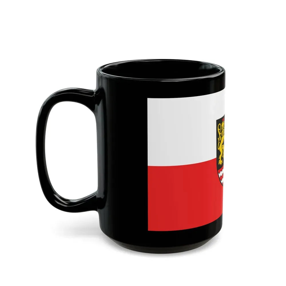 Flag of Saale Orla Kreis Germany - Black Coffee Mug - Go Mug Yourself