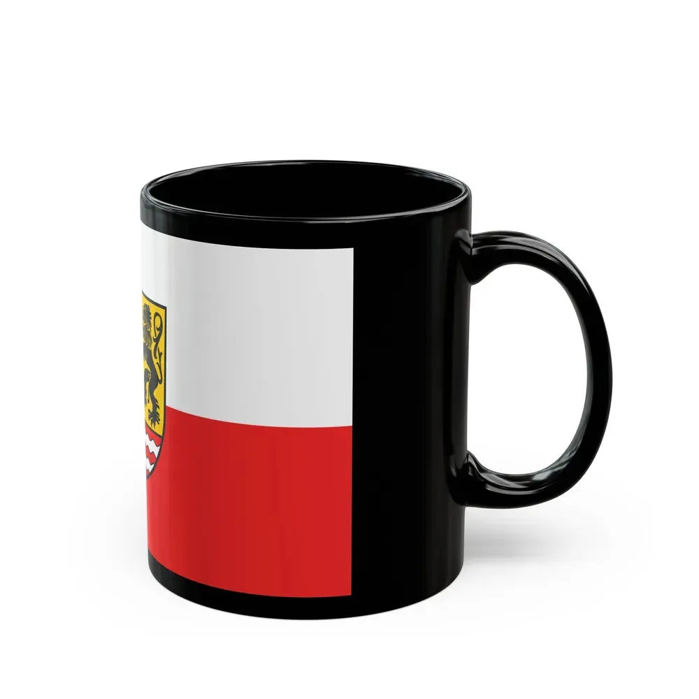 Flag of Saale Orla Kreis Germany - Black Coffee Mug - Go Mug Yourself