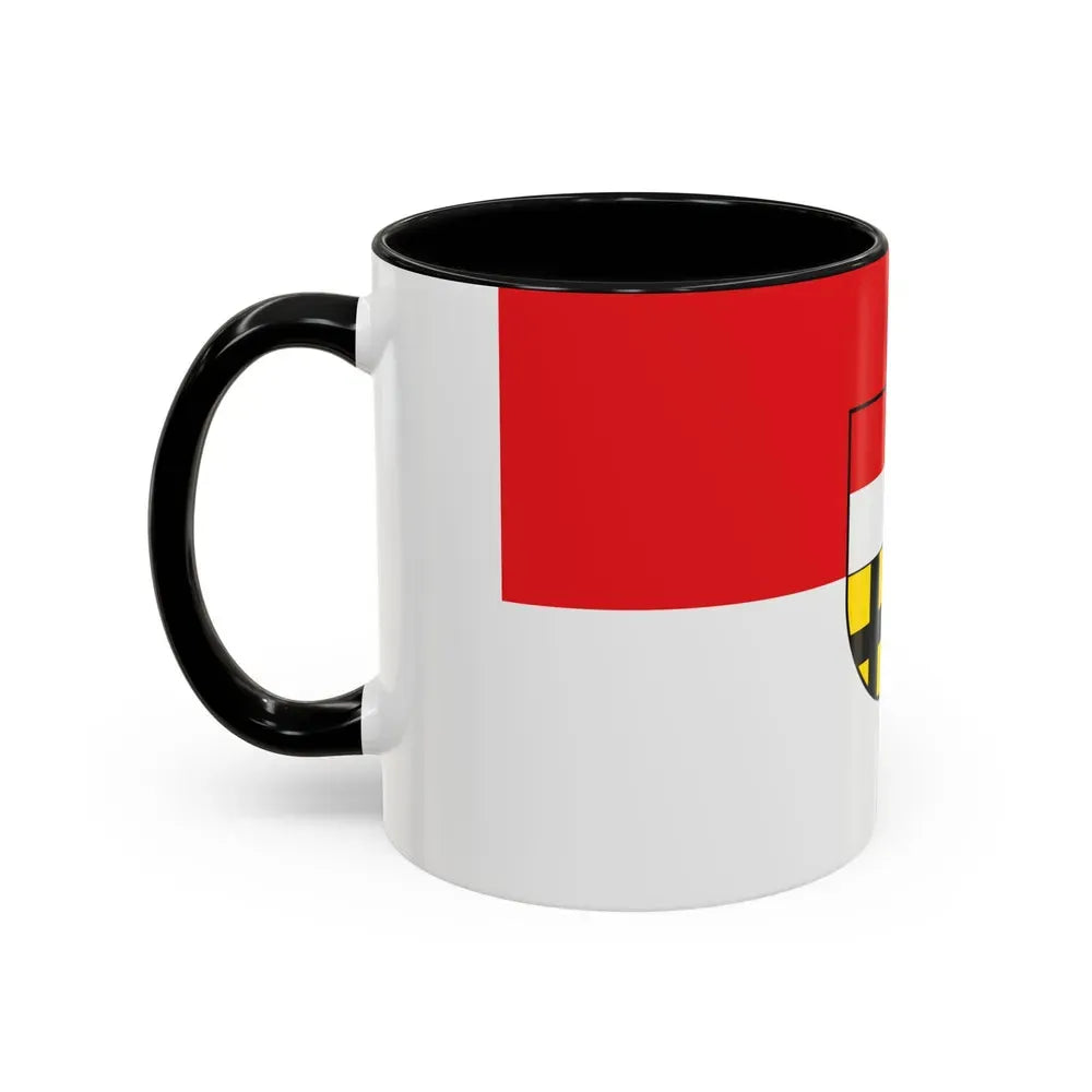 Flag of Saalekreis Germany - Accent Coffee Mug - Go Mug Yourself
