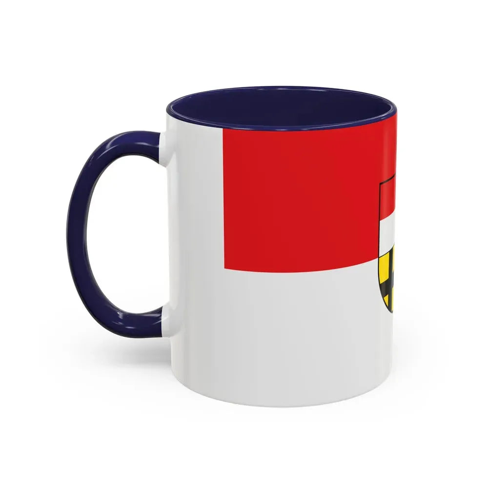 Flag of Saalekreis Germany - Accent Coffee Mug - Go Mug Yourself