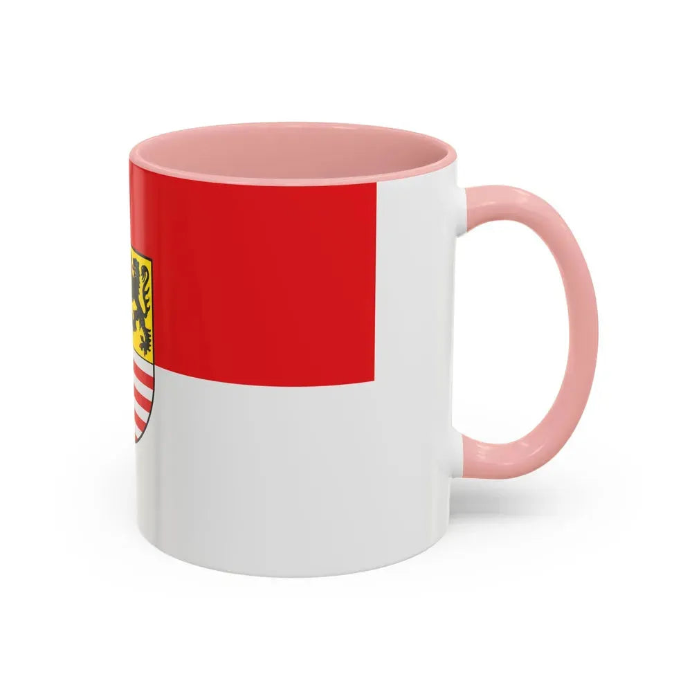 Flag of Saalekreis Germany - Accent Coffee Mug - Go Mug Yourself