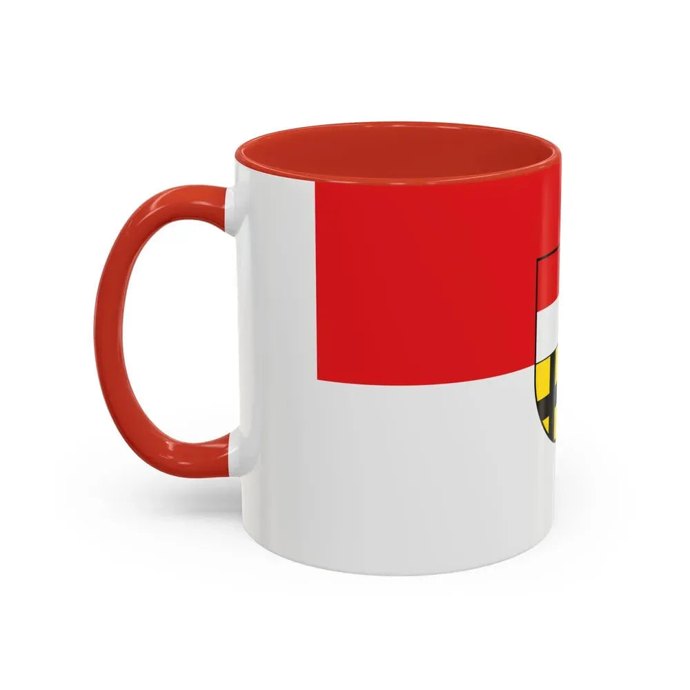 Flag of Saalekreis Germany - Accent Coffee Mug - Go Mug Yourself