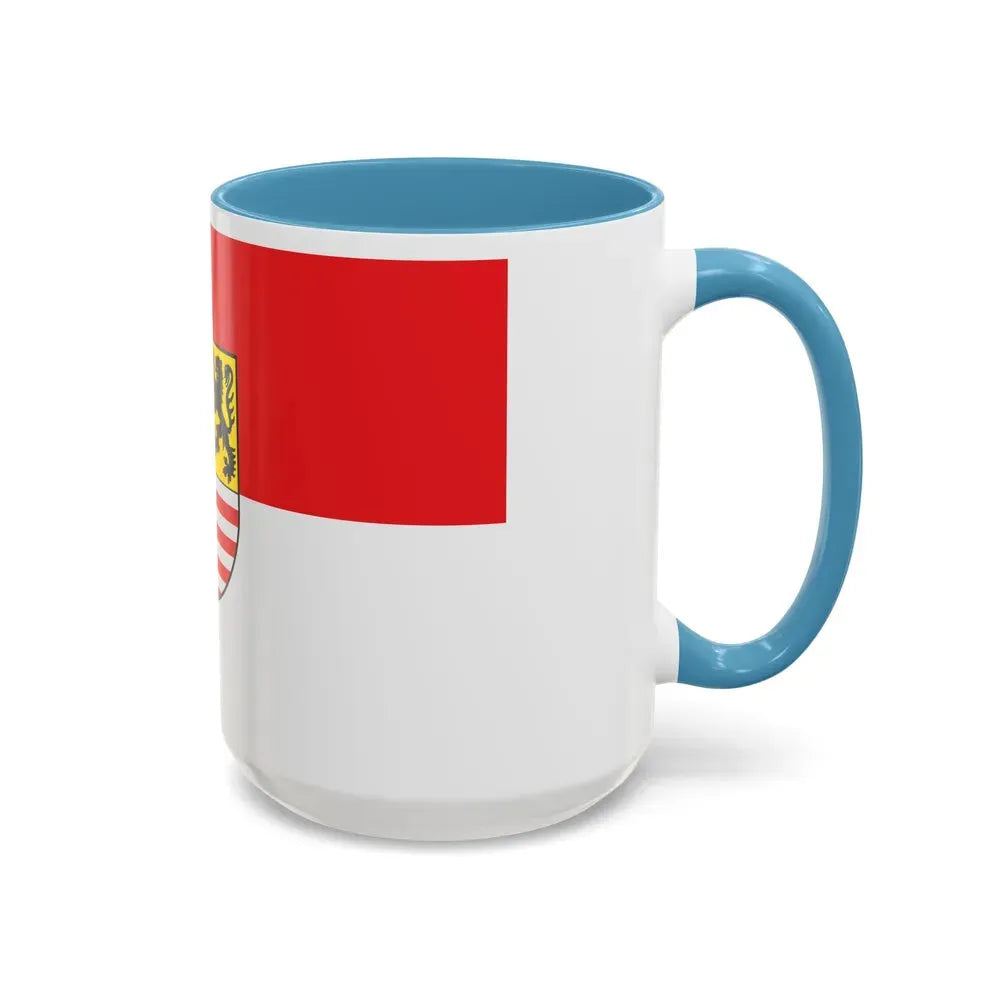 Flag of Saalekreis Germany - Accent Coffee Mug - Go Mug Yourself