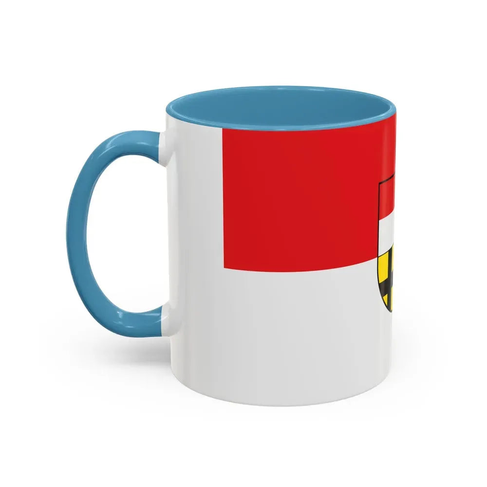 Flag of Saalekreis Germany - Accent Coffee Mug - Go Mug Yourself