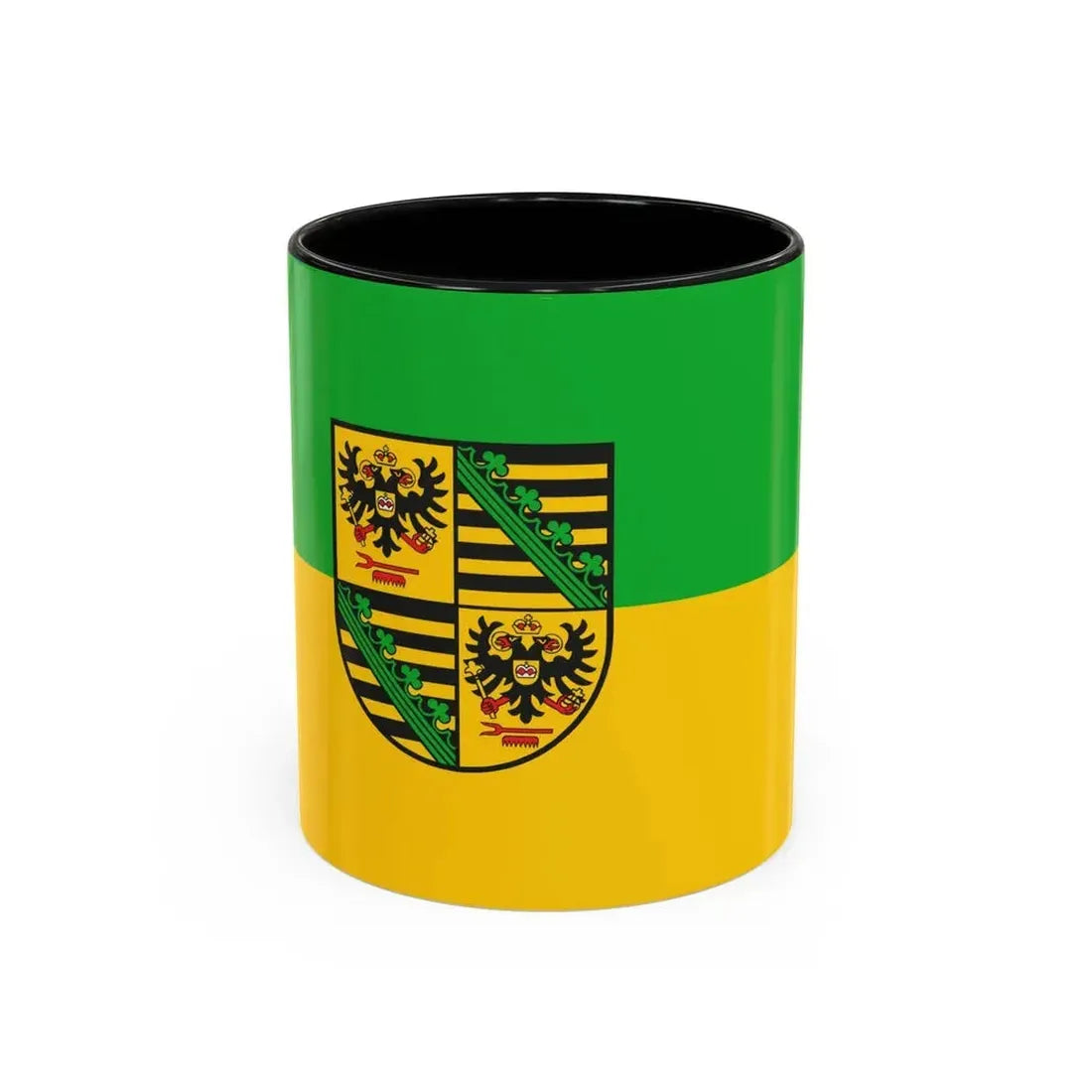 Flag of Saalfeld Rudolstadt Germany - Accent Coffee Mug 11oz Black - Go Mug Yourself