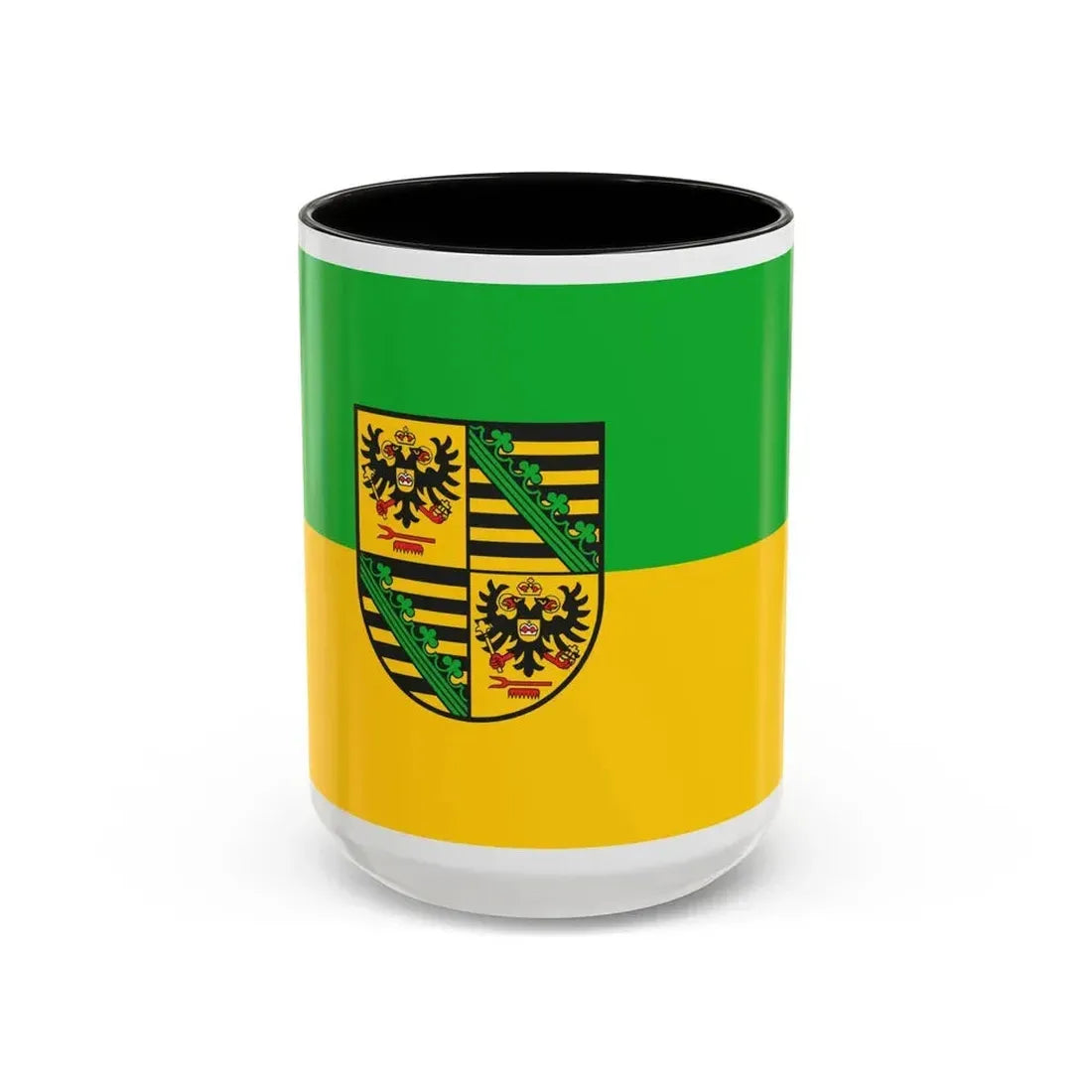 Flag of Saalfeld Rudolstadt Germany - Accent Coffee Mug 15oz Black - Go Mug Yourself