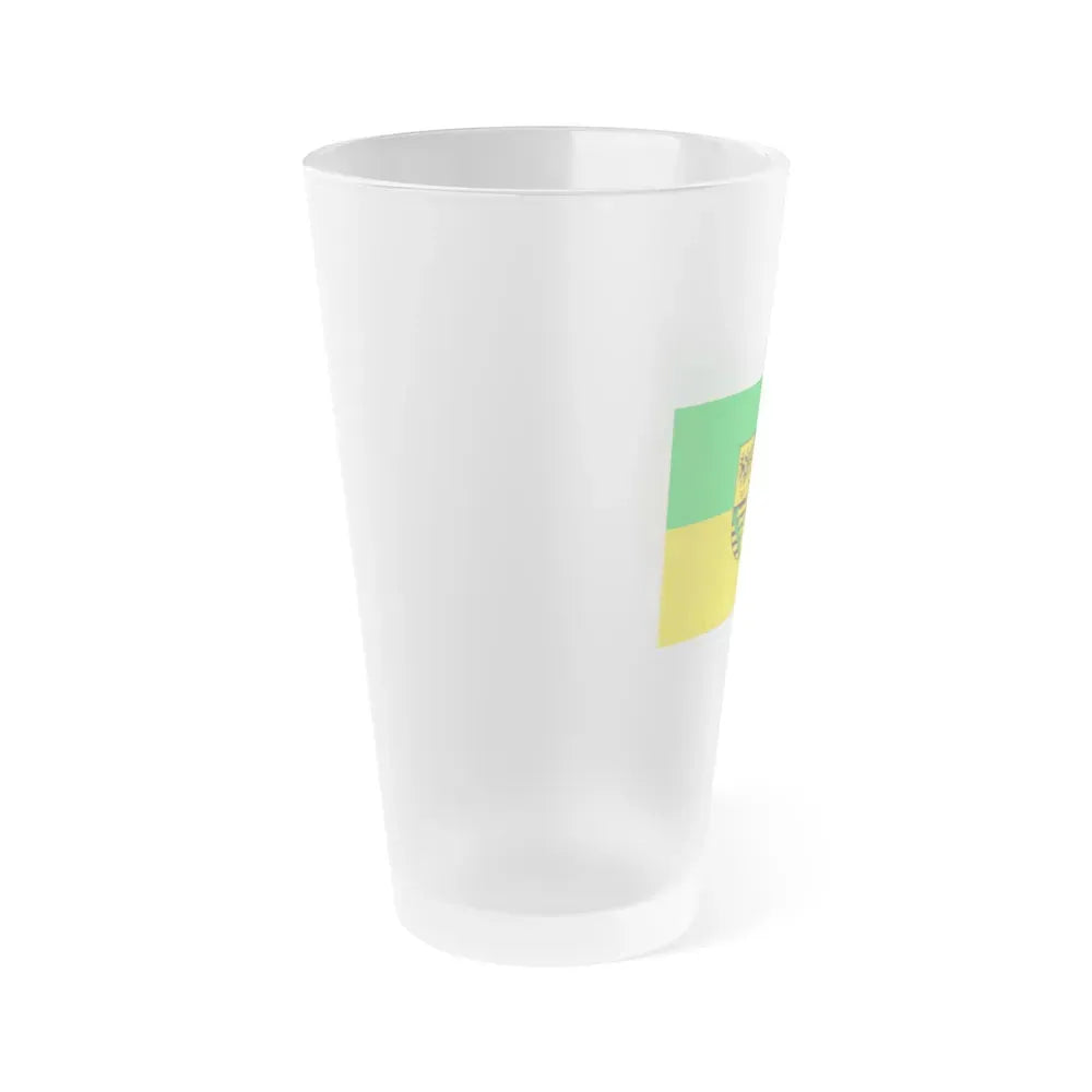 Flag of Saalfeld Rudolstadt Germany - Frosted Pint Glass 16oz - Go Mug Yourself
