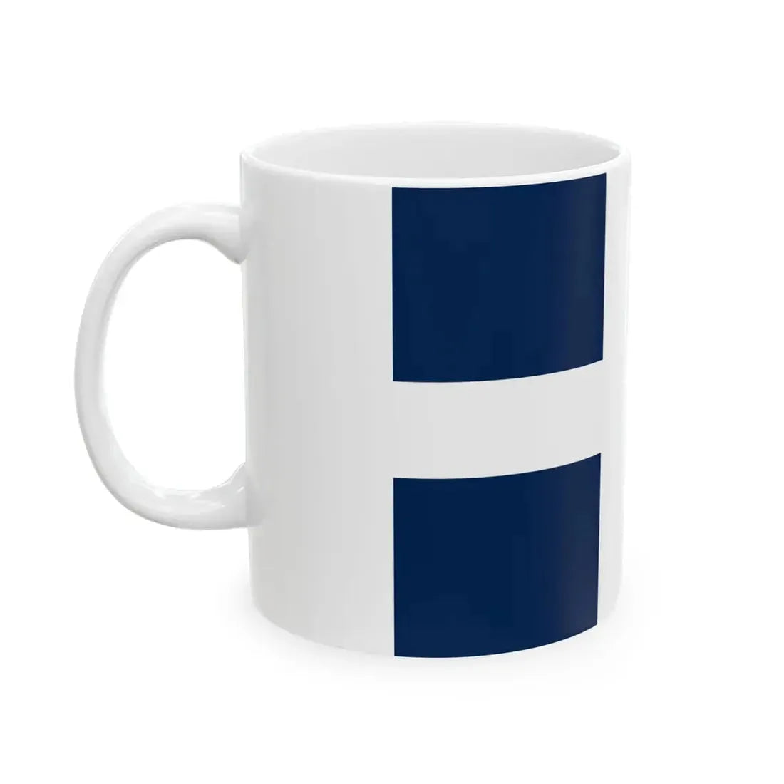 Flag of Saar 1947-1956 (France) White Coffee Mug - Go Mug Yourself