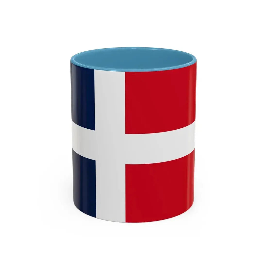 Flag of Saar Protectorate Germany - Accent Coffee Mug 11oz Light Blue - Go Mug Yourself