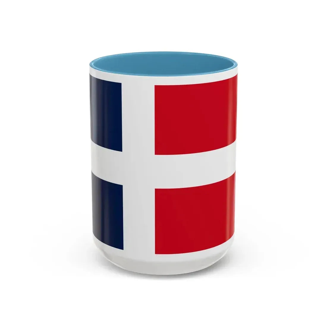 Flag of Saar Protectorate Germany - Accent Coffee Mug 15oz Light Blue - Go Mug Yourself