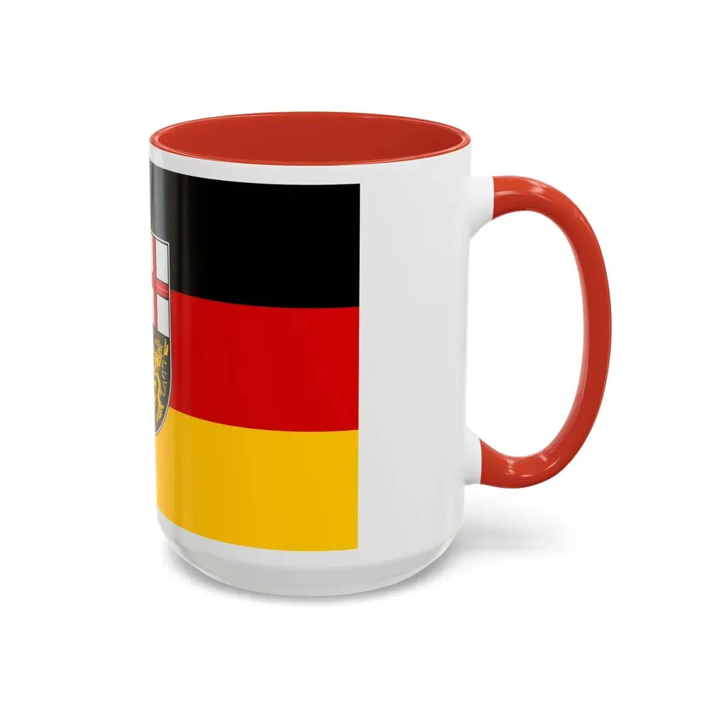 Flag of Saarland Germany - Accent Coffee Mug - Go Mug Yourself