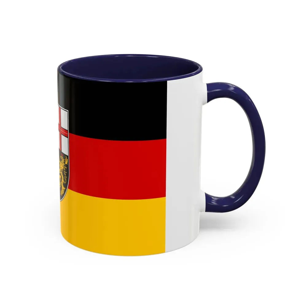 Flag of Saarland Germany - Accent Coffee Mug - Go Mug Yourself