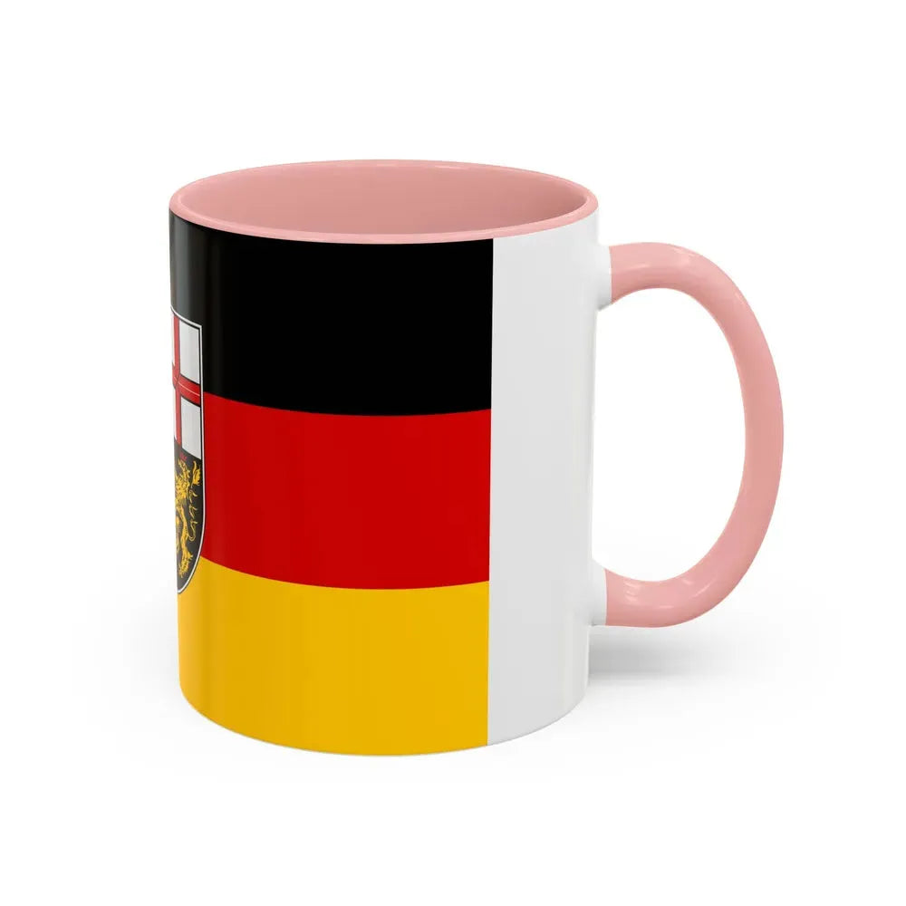 Flag of Saarland Germany - Accent Coffee Mug - Go Mug Yourself