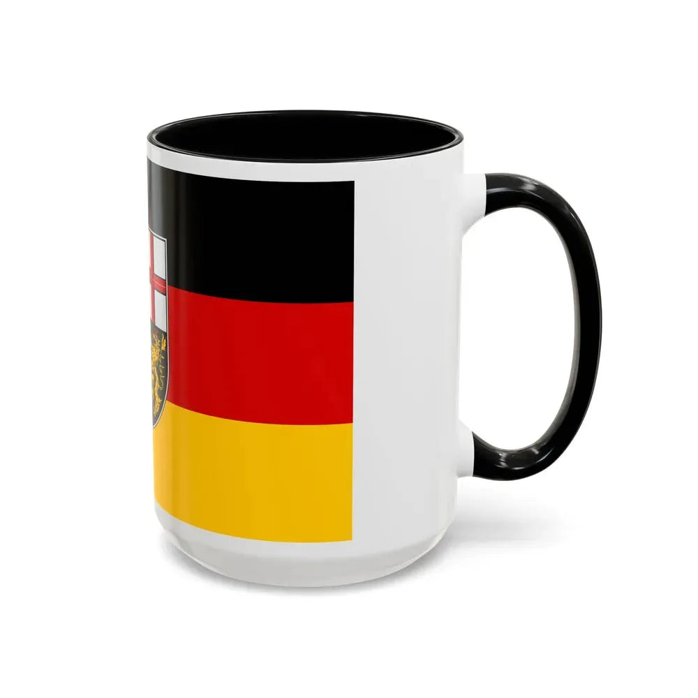 Flag of Saarland Germany - Accent Coffee Mug - Go Mug Yourself