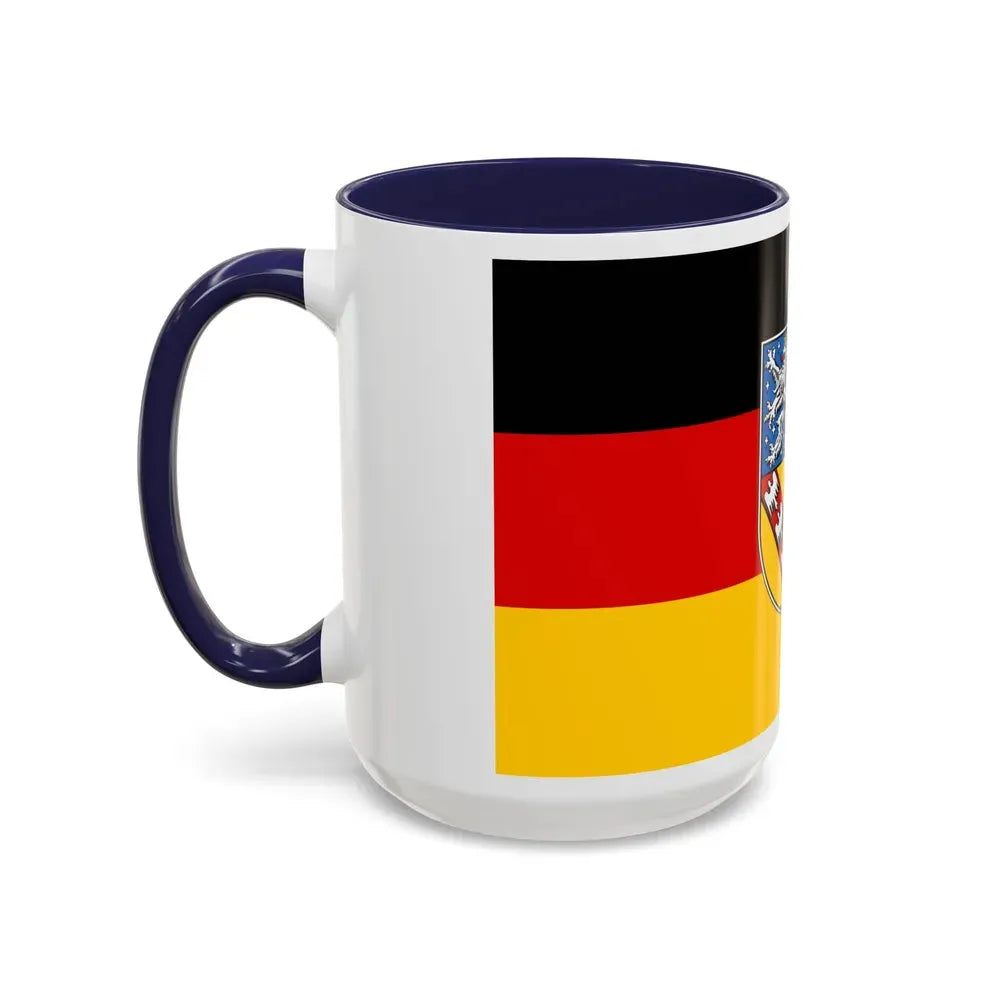 Flag of Saarland Germany - Accent Coffee Mug - Go Mug Yourself