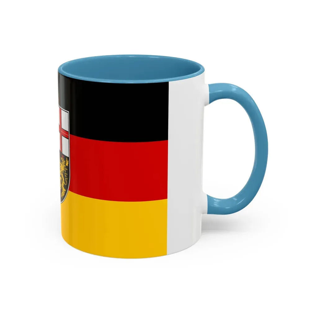 Flag of Saarland Germany - Accent Coffee Mug - Go Mug Yourself