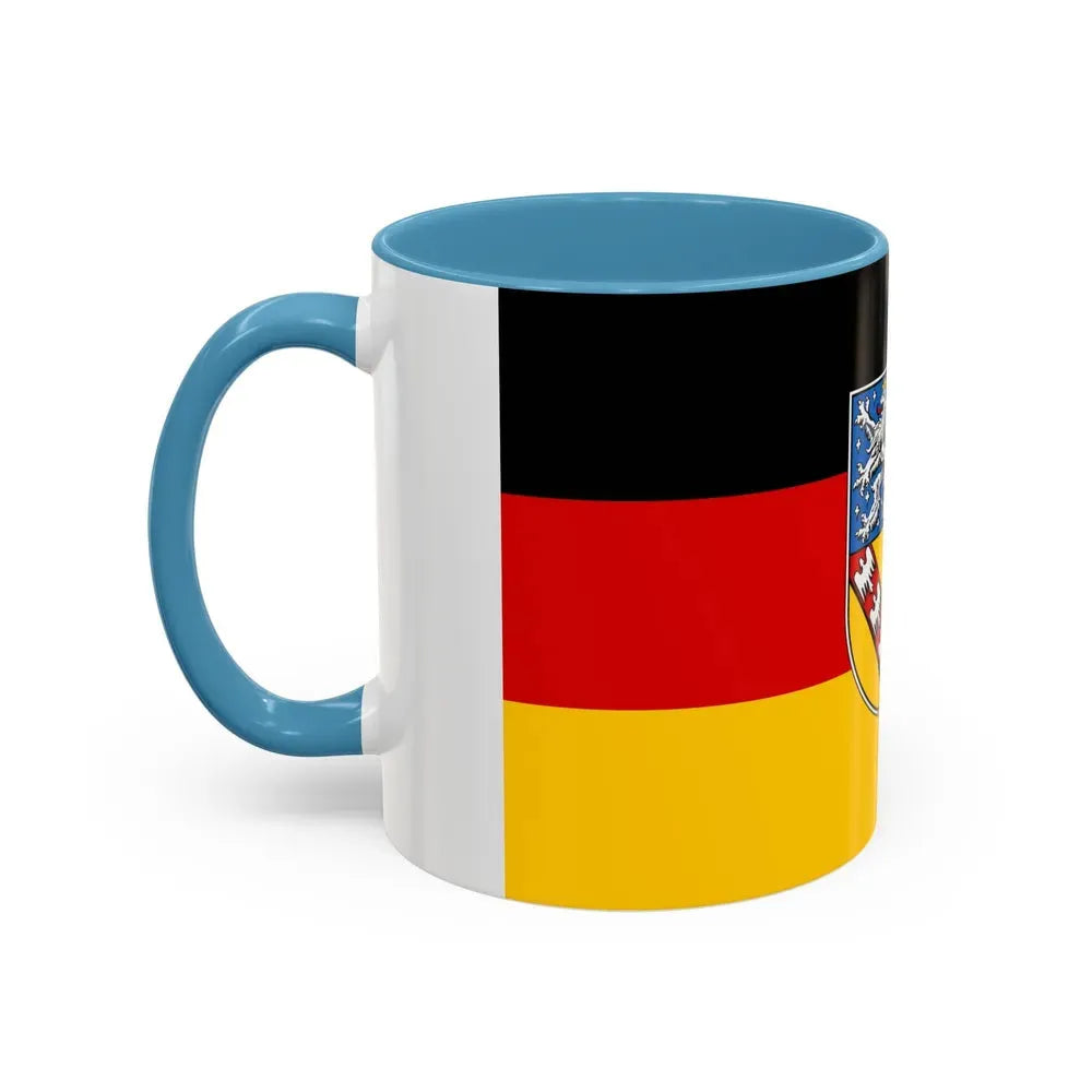 Flag of Saarland Germany - Accent Coffee Mug - Go Mug Yourself