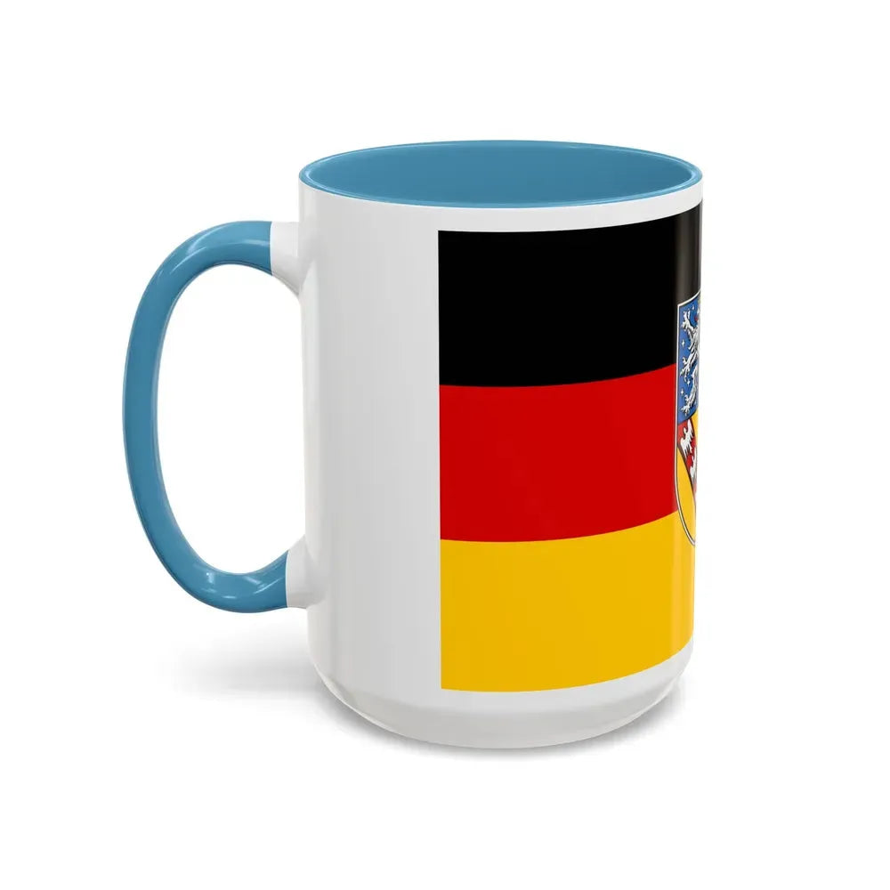 Flag of Saarland Germany - Accent Coffee Mug - Go Mug Yourself