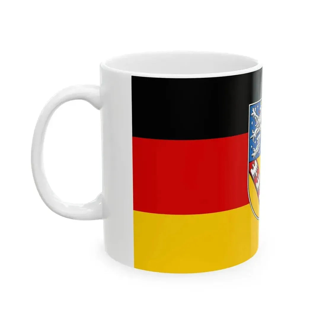 Flag of Saarland (Germany) White Coffee Mug - Go Mug Yourself