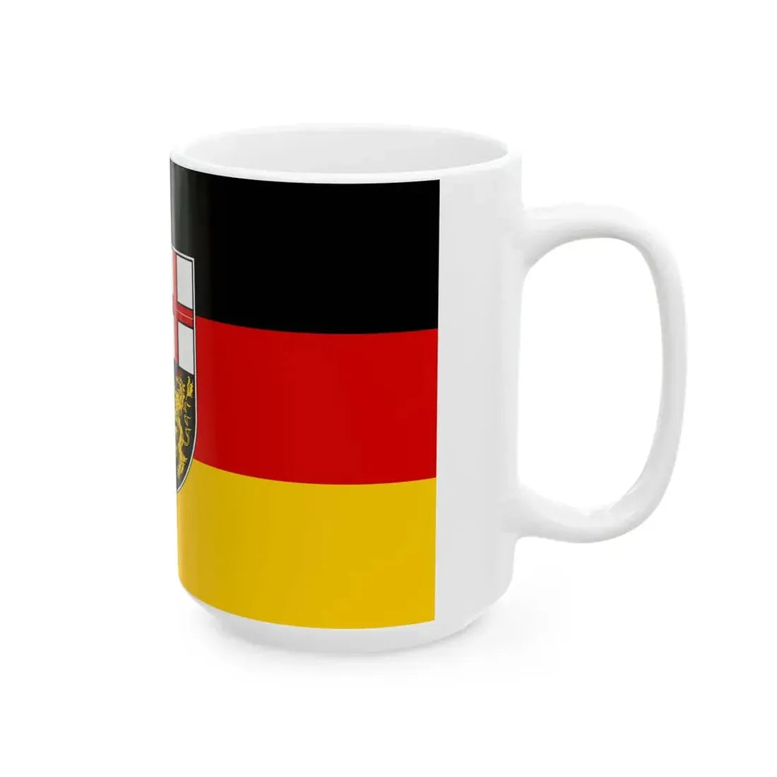 Flag of Saarland (Germany) White Coffee Mug - Go Mug Yourself