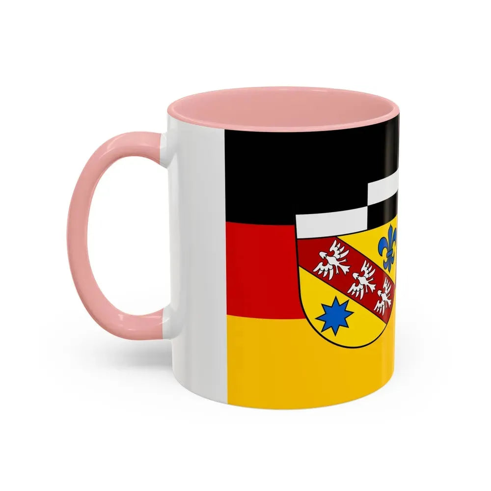 Flag of Saarlouis Germany - Accent Coffee Mug - Go Mug Yourself